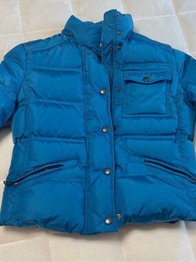 Prada Electric Blue Quilted Puff Jacket